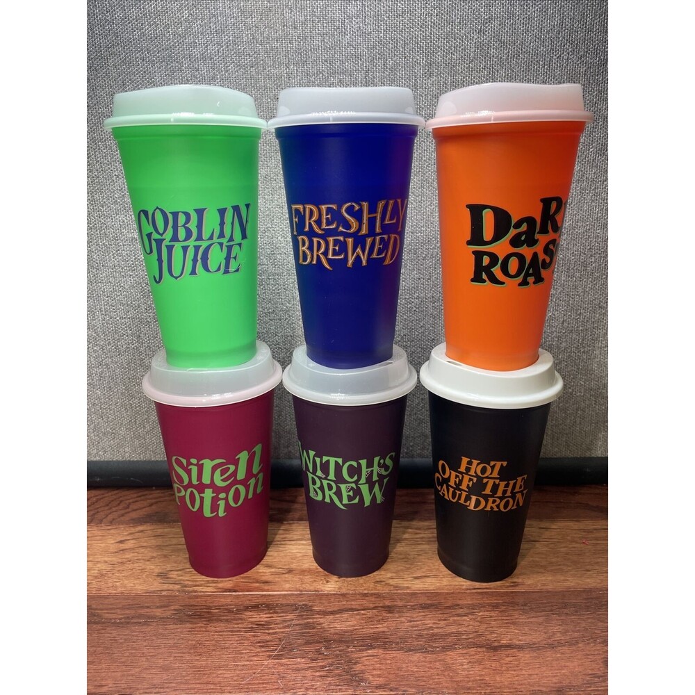 Starbucks Halloween 2020 Color Changing Cups- Set Of 6